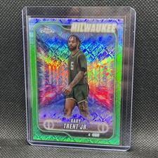 🔥Gary Trent JR  2024-25 Topps Chrome Topps Logo Green Refractor Warriors #81