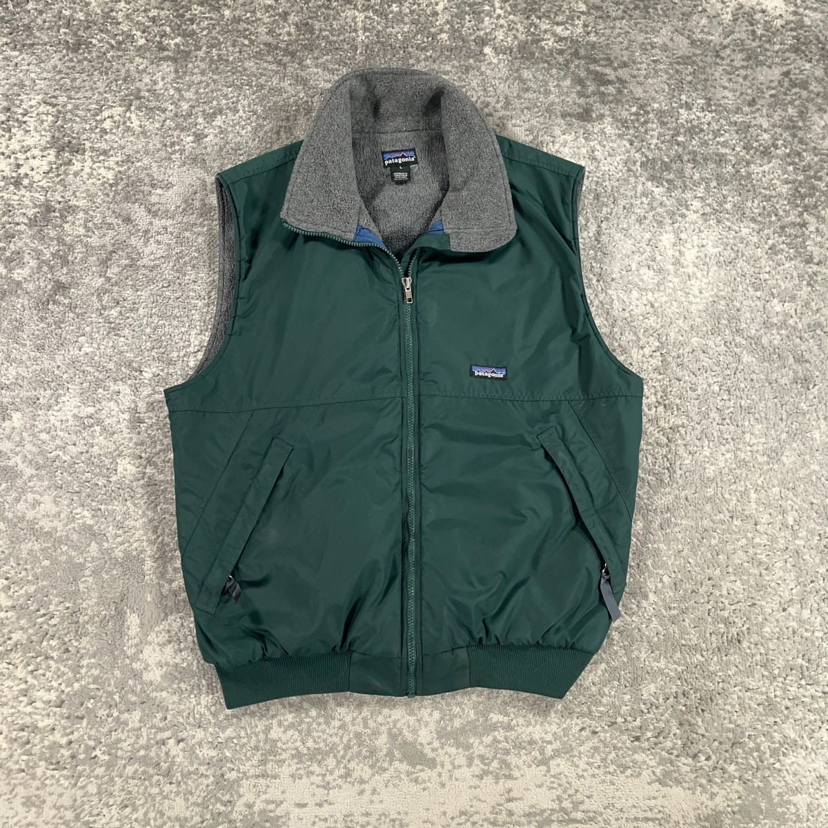 トップス 90s Shelled synchilla Vest Huntergreen L Vintage Patagonia Vest Adult Large L Hunter Green 90s Shelled