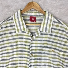 Vtg PJ Mark Mens Button Up Shirt Size 3XL Club Wear 90s Big Lebowski White Lotus