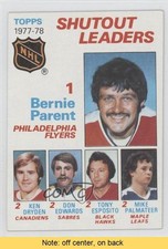 1978 Topps Leaders Bernie Parent Ken Dryden Don Edwards Tony Esposito READ 9ke