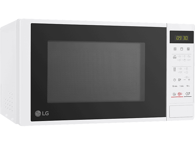 Microondas con grill - LG MH6042DW, 700 W, 2 niveles, Panel táctil, 20 l, Blanco