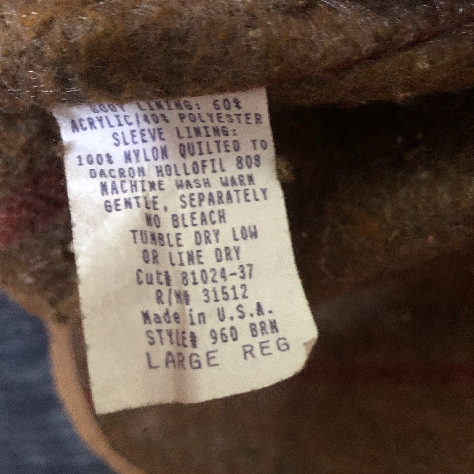 Vintage Paella Canvas Coat- Birmingham Iron Workers Union- Size L- Made USA - product detail image 6
