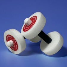Water Weights, Aquatic Dumbbells for Pool Fitness, 2 Foam Weights w Padded Grips