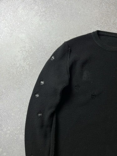 RRP 400$ Diesel Black Gold Distressed Sweater Men’s 00SFAE BGKJJ 900 Size L - 第 3/11 張圖片