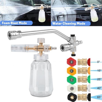 #ad Snow Foam Lance Cannon Gun Car Wash Soap Bottle Sprayer Pressure Washer Set USA $32.58