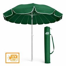 Ombrellone Mare 220 Antivento UV50+ 16 Stecche Fibra Palo Alluminio Inclinabile