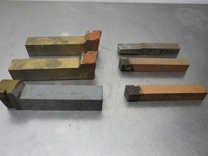 Lot Of 6 Assorted Brazed Tool Bit -(As Shown)
