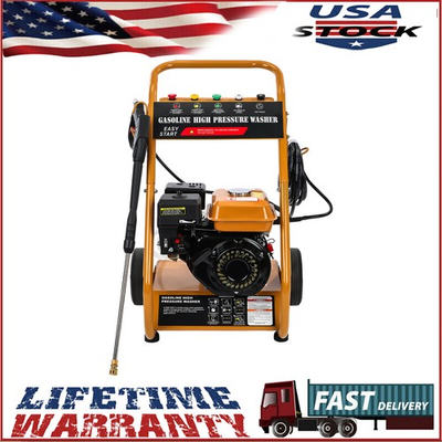 #ad Gas Pressure Washer 3950 PSI 6.5HP 0.6L Oil Capacity 4 Stroke With 5 Nozzles $273.15