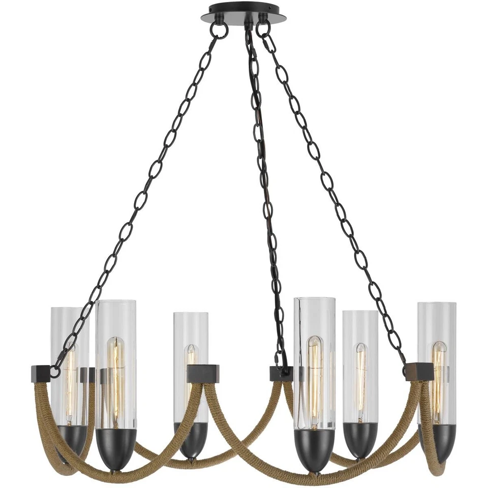 Lámpara de araña Argyle de bronce oscuro CAL Lighting & Accessories FX-3815-6 Foto 2 de 4