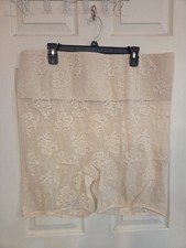 New Plus SIZE 44 Cream Lace Leg Girdle Shaper
