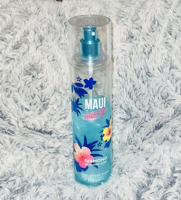 Bath & Body Works Maui Mango Surf Diamond Shimmer Mist 8oz Over Half Full *RARE*