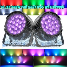 IP65 Waterproof 20LED Par Lights Stage Light Outdoor RGBW Uplighting DMX Disco