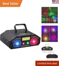All-in-One RGBW LED DJ Stage Light with Sound Activation for Parties & Events