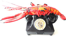 Telephone BAKELITE 1938-1940 Rotary USA "Red LOBSTER" Very OLD RARE . COLLECTOR