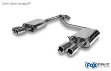 Fox Sportauspuff Ford Mondeo MK4 Stufenheck 2.5l je 2x80mm mit Absorber