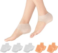 5 Pairs Silicone Heel Protectors for Pains Heel Cups for Cracked Heel  Calluses