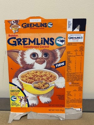1984 Ralston Gremlins Cereal Box Extremely Rare! Original!  Not Reproduction !