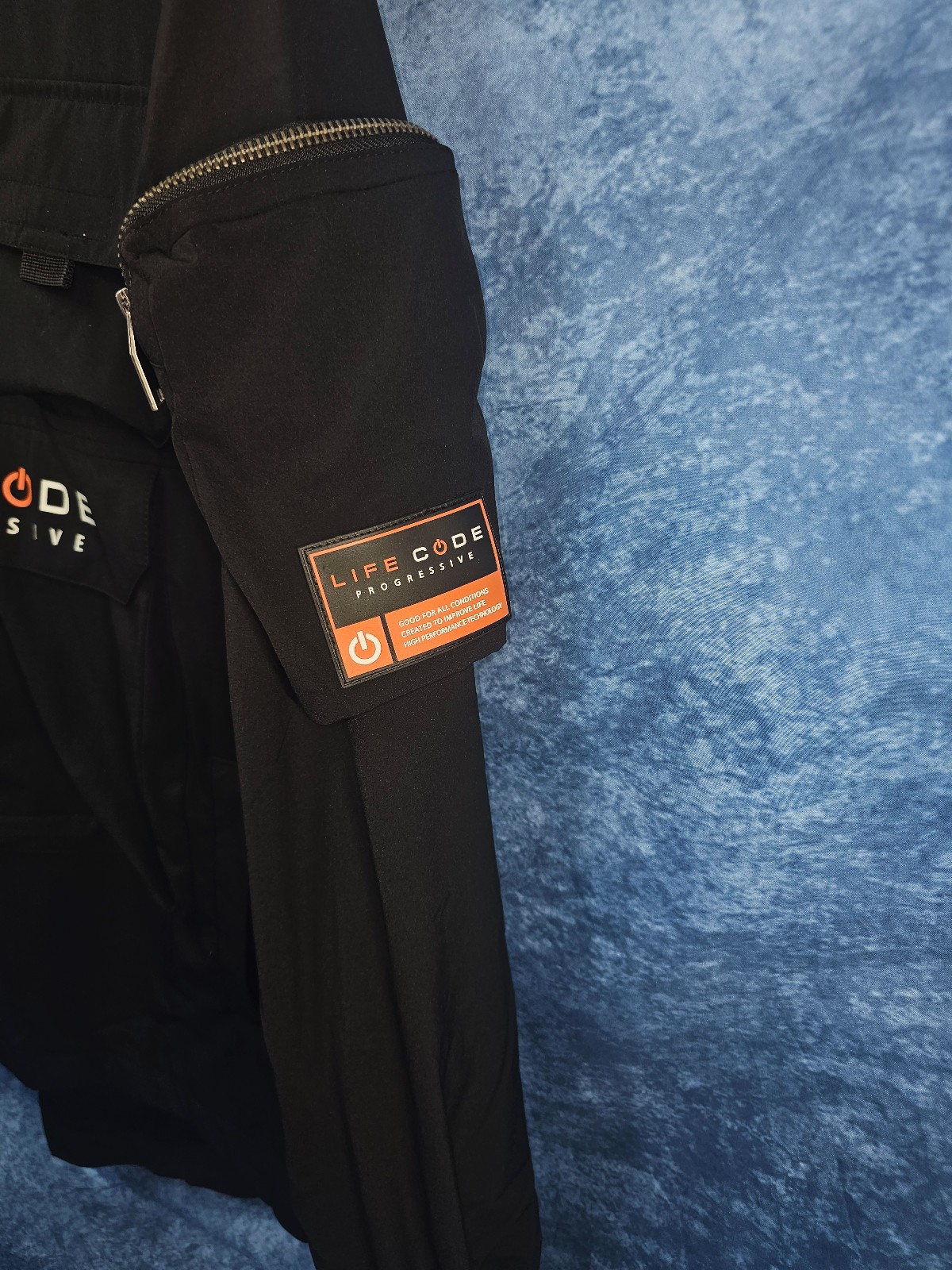 Men's Life code J03 Black pullover windbreaker S … - image 2