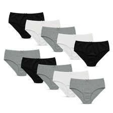 BELVIAN GIRLS PACK OF 10 BRIEFS KNICKERS UNDERWEAR 100% COTTON AGE 5-16