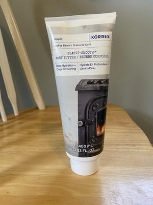 Korres Elasti- Smooth Coffee Bean Giant Body Butter 13.53 Oz. Brand New/ Sealed 