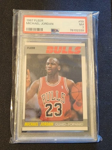 1987-88 Fleer - Michael Jordan #59 PSA 7