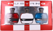 Mustang by Ford Mustang for Men Set: Eau de Toilette x3 1.0 1.0 1.0oz New