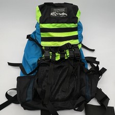 Vintage Jansport Day Pack Backpack Hiking Made in USA Green/Blue Neon Vintage Jansport Day Pack Backpack Hiking Made in USA Green/Blue Neon