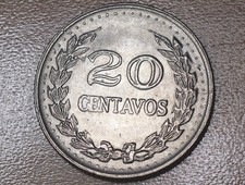 1971 Colombia 20 Centavos Simon Bolivar Unc.