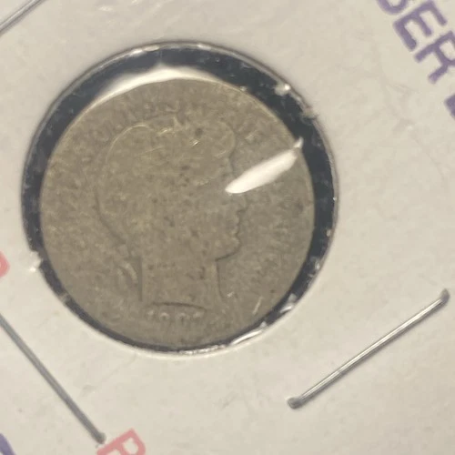 1907 United States Silver Barber Dime