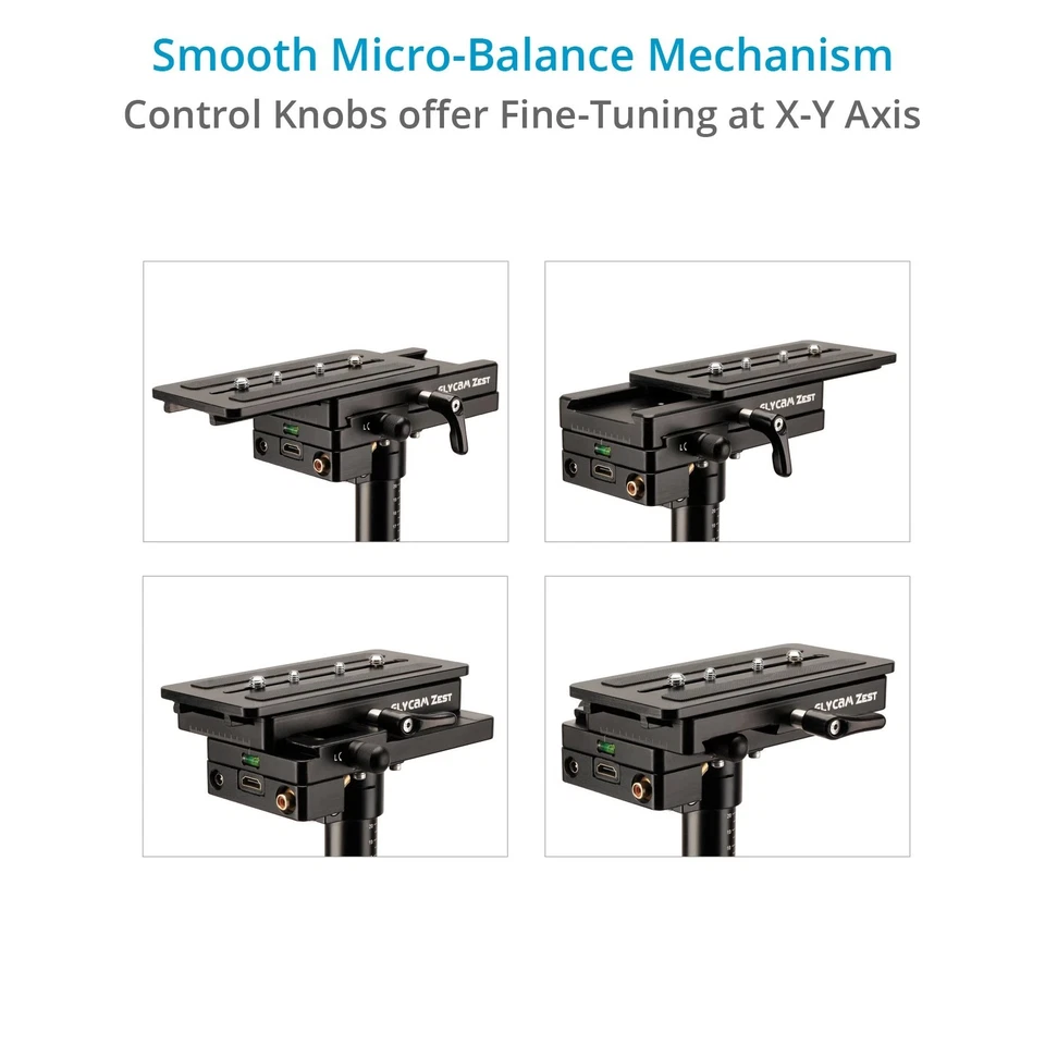 Flycam Zest Pro Video Handheld Camera Stabilizer w Power Connections | V-Mount - Image 2 of 4