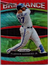 2020 Panini Prizm #B-4 Vladimir Guerrero Jr. Brilliance Red Wave Prizm #/99