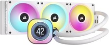 Corsair iCUE H150i ELITE Capellix XT 360mm RGB LCD Liquid CPU Cooler 120mm white