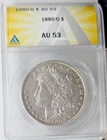 1880-0 US Morgan SIlver Dollar ANACS AU 53