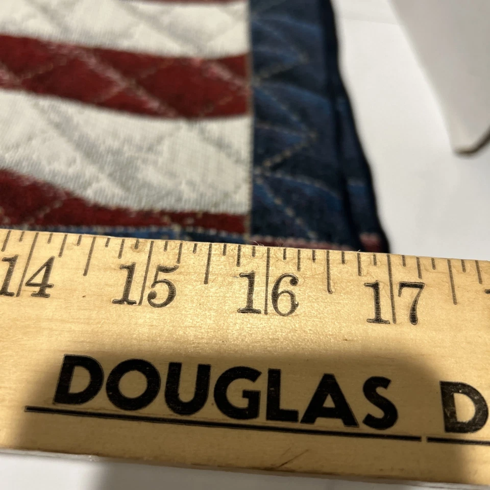 Vtg Set Of 4 Mohawk Home American Flag Placemats. Made In USA - Image 3 of 4