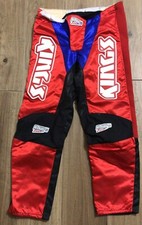 KING'S 34 pants vintage retro mx cross motocross pantaloni epoca AXO FOX enduro