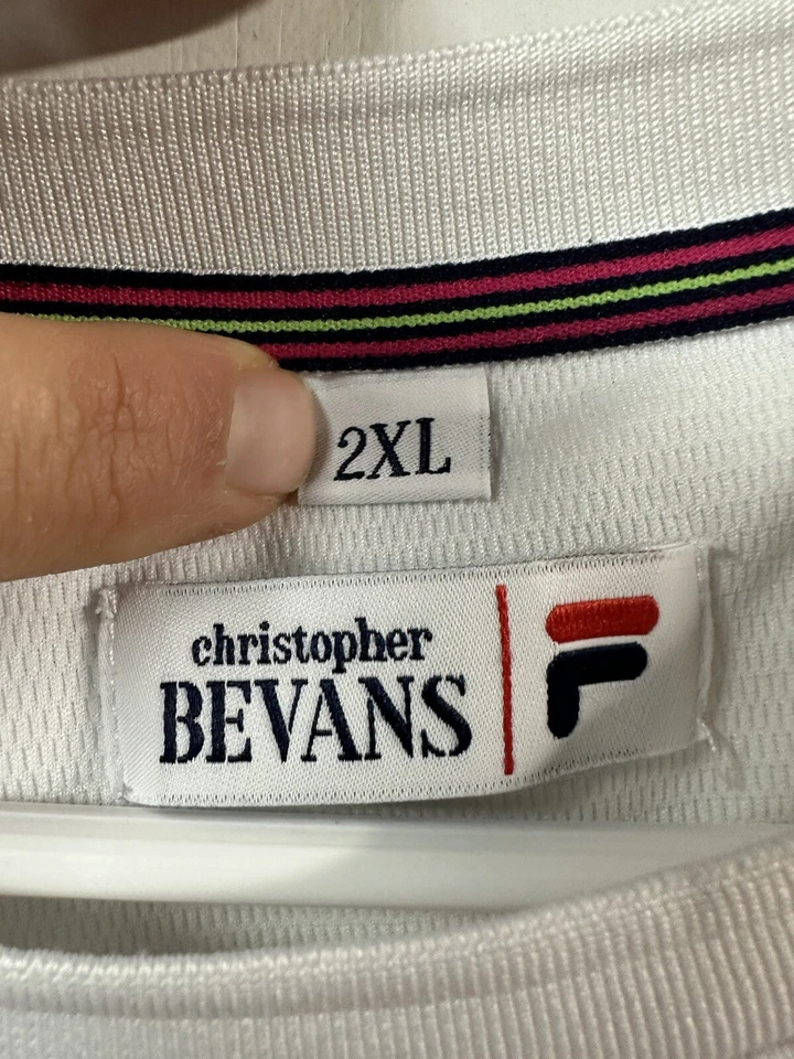 Christopher Bevans Fila Mujer Pickle Ball Tenis Sudadera con Capucha 2xl Empacable Foto 2 de 4