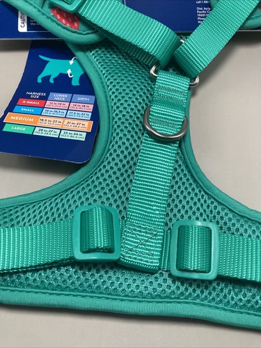 MEDIUM Top Paw Adjustable Comfort Fashion Dog Harness Green W/Strawberries! - Picture 7 of 9