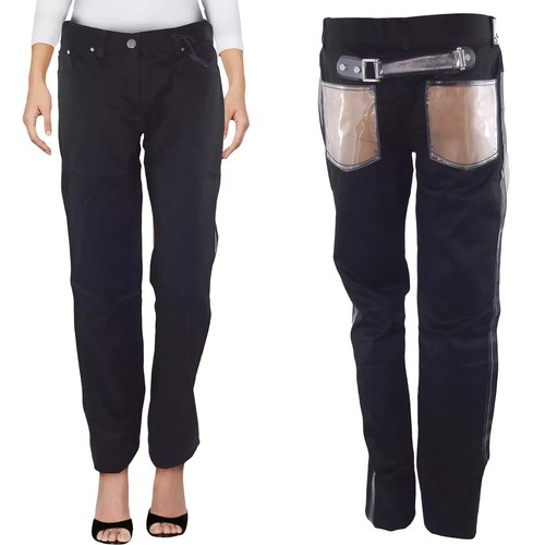 Gianfranco Ferrè Vintage Pantalone Donna 44 W30 Large Taglio Dritto 100% Cotone - 第 1/11 張圖片