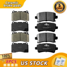 Front & Rear Ceramic Brake Pads Set Fit For 2012 2013 Buick Regal
