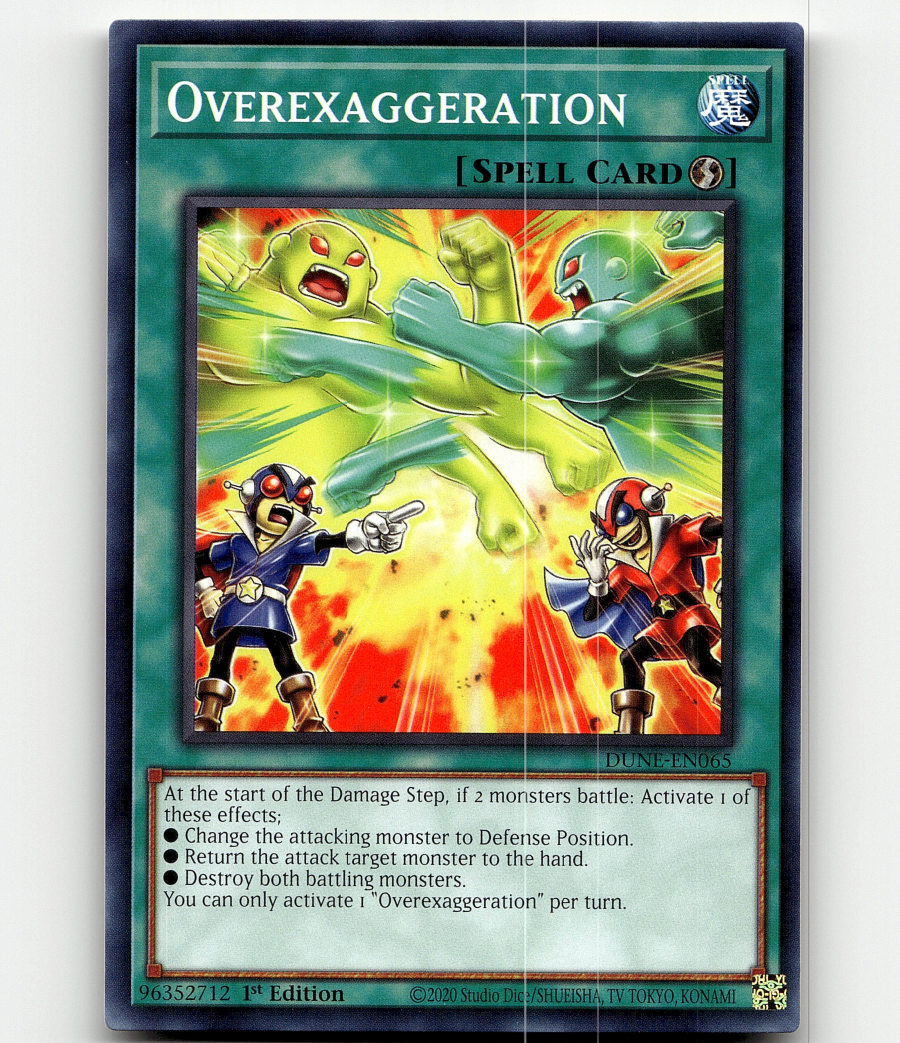 Yugioh - Overexaggeration - Duelist Nexus - Common | eBay