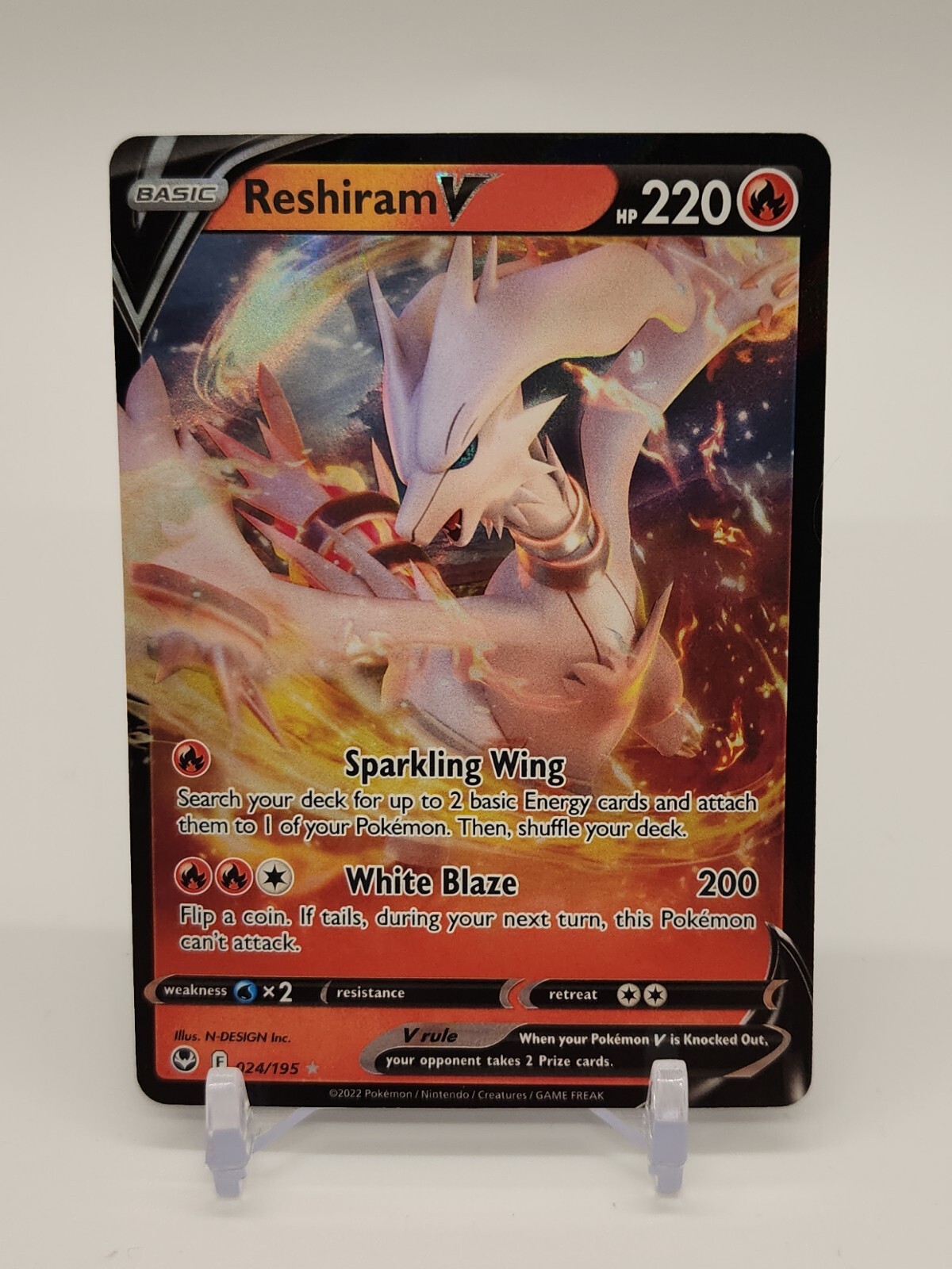 Reshiram V #24 Pokemon Silver Tempest