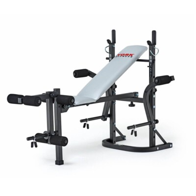York B501 klappbare Langhantel Hantelbank Fitnessstudio Training mit Beinentwickler & Chest Fly