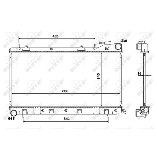 KüHler WasserküHler Passend FüR Subaru Forester Impreza Station Wagon SF GF GC-image