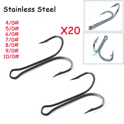 doubke fishing hook closed shank Double Tungsten Urchin Hooks 2 Pack Hooks by Mustad 9908 High Carbon Steel Fishing