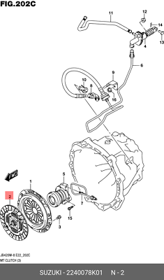 NEW Genuine 2009-2016 Suzuki Grand Vitara 2.4 Clutch Disc Comp
