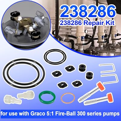 238286 Repair Kit for Graco 300 5:1 Ratio Fire-Ball Oil Pumps