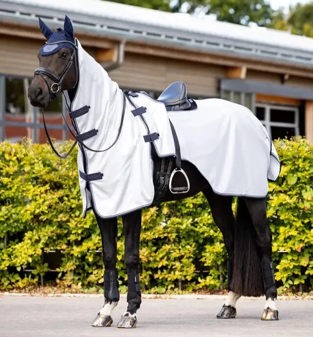 LeMieux Ride On Fliegendecke Ganzkörperbezug leichtes Netz Übungslaken S-XL