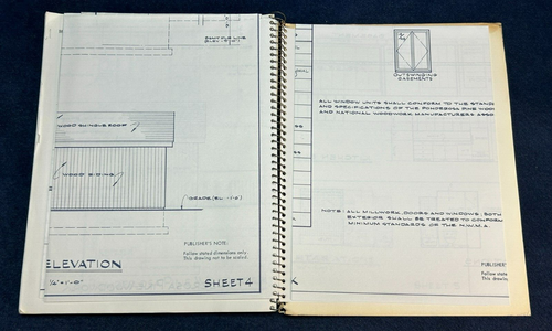 1974 BAUHANDWERK BAUPLAN LESUNG von Elmer Sundberg AUSKLAPPBARE GRUNDRISSE! - Bild 9 von 10