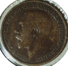 1920 UNITED KINGDOM HALF PENNY - KM # 809 - FC466