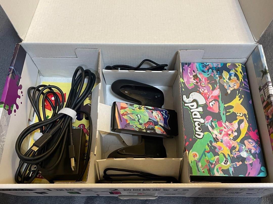 Nintendo Switch Console System Splatoon 2 Neon Pink/Neon Green